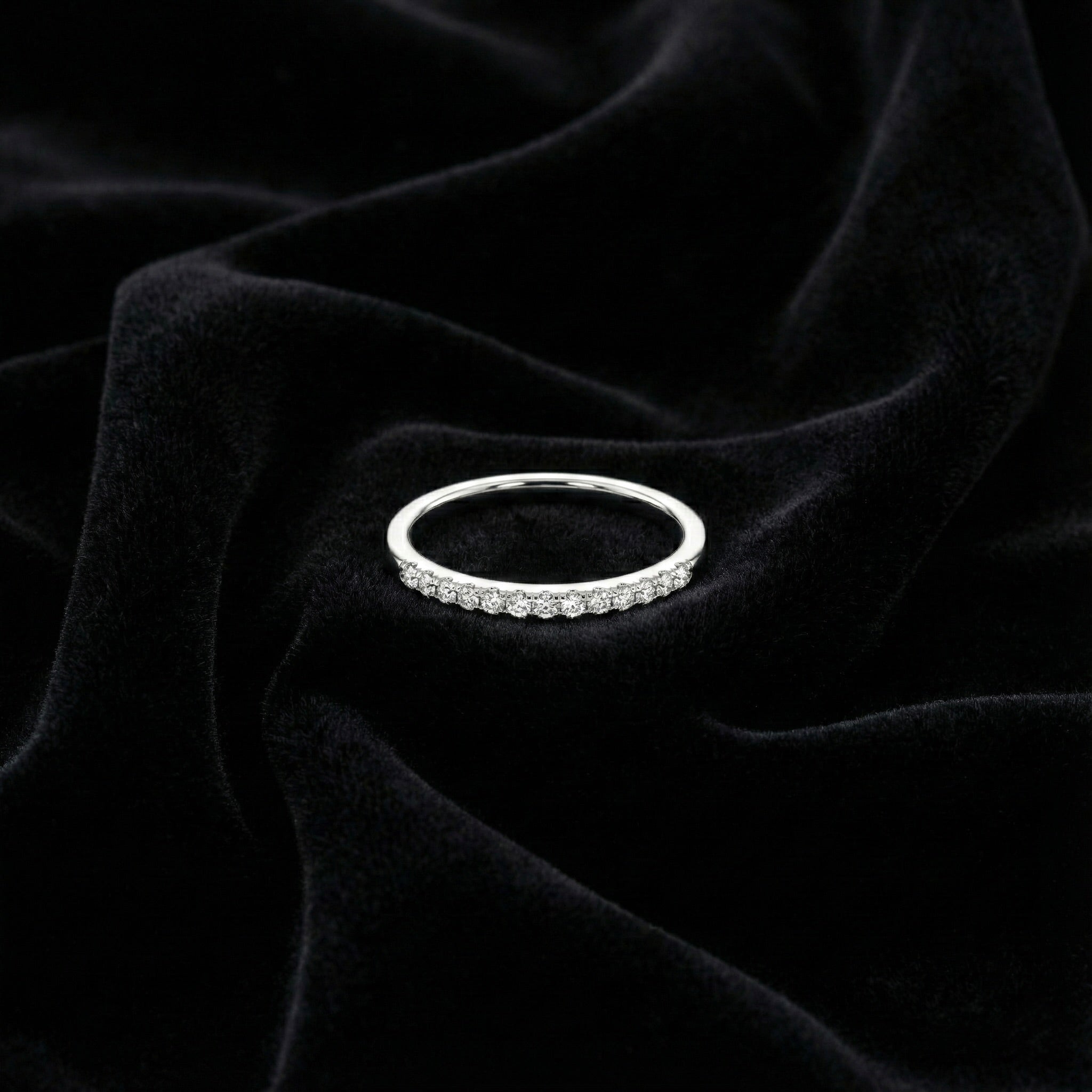 Minimal Pavé Band Ring