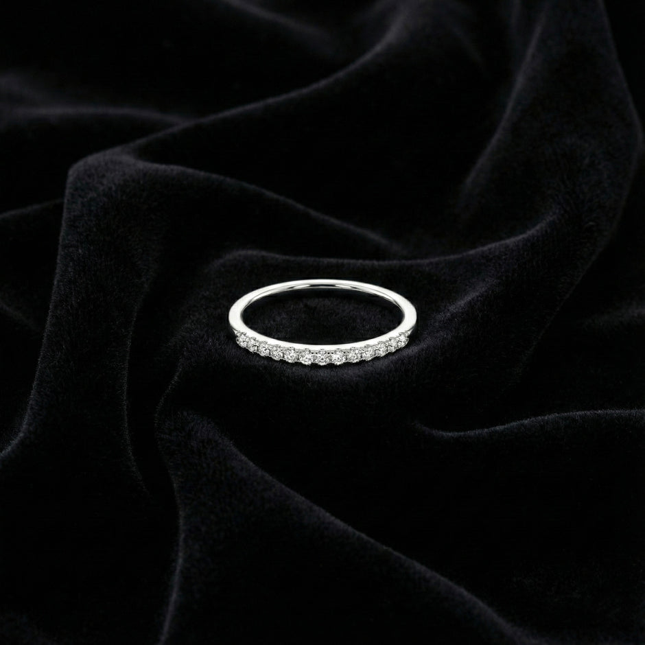 Minimal Pavé Band Ring
