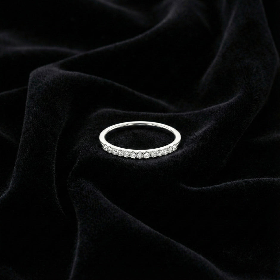 Classic Half-Eternity Zircon Band