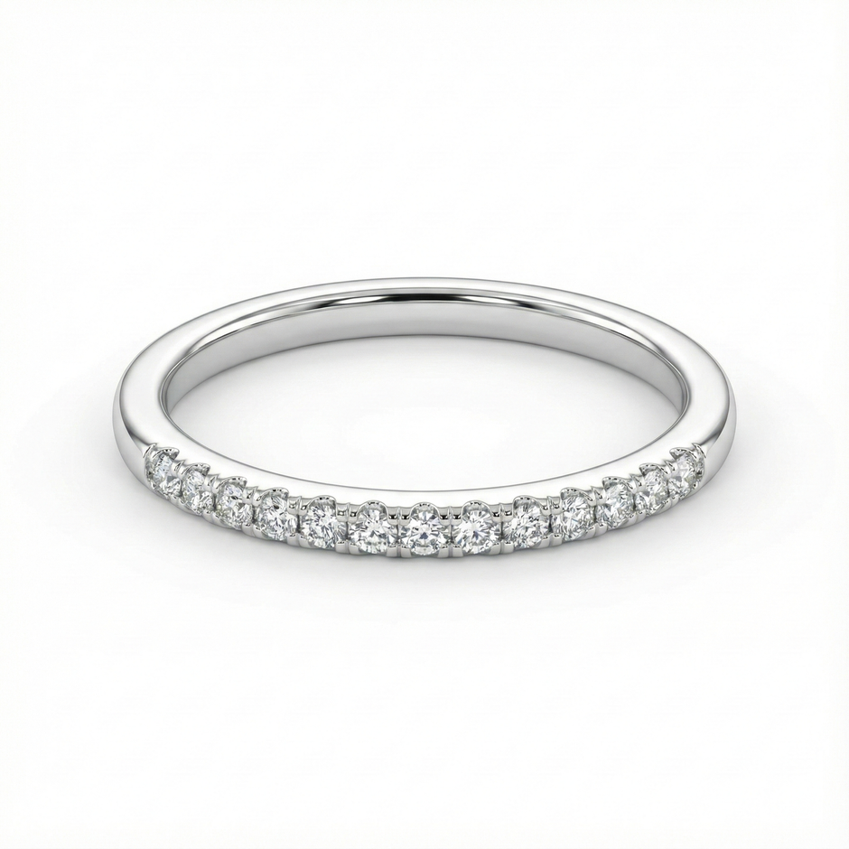 Classic Half-Eternity Zircon Band
