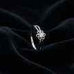 Dainty Floral Solitaire Ring