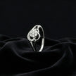 Heart Swirl Cluster Ring