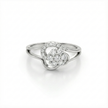 Blooming Cluster Heart Ring