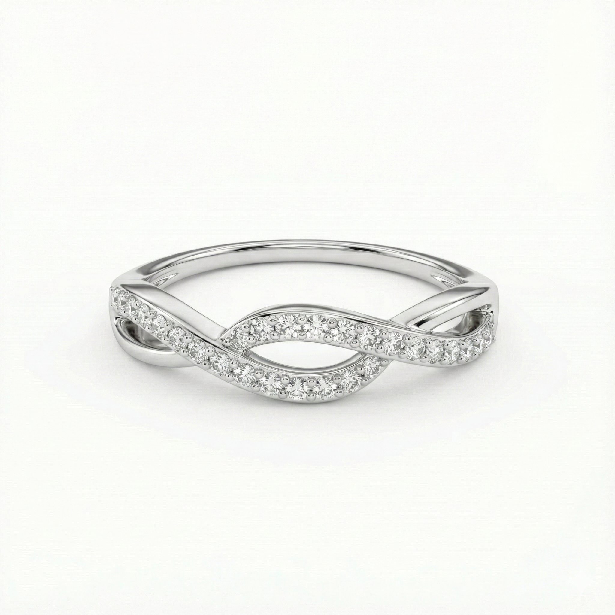 Twisted Infinity Band Ring
