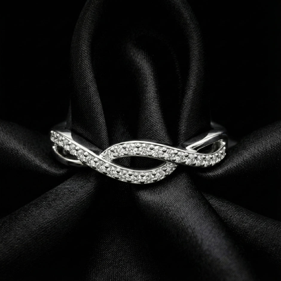 Twisted Infinity Band Ring