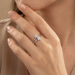 Double Floral Cluster Ring