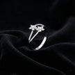 Double Floral Cluster Ring