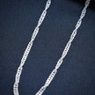 Wavy Rope Twist Silver Chain