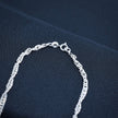 Wavy Rope Twist Silver Chain