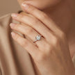 Dainty Heart Cluster Ring
