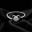 Dainty Heart Cluster Ring