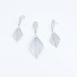 Twin Leaf Silver Pendant set