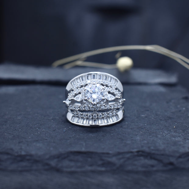 Silver Regal Bar Ring