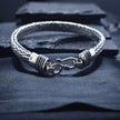 Antique Thick Weave Silver Bracelet