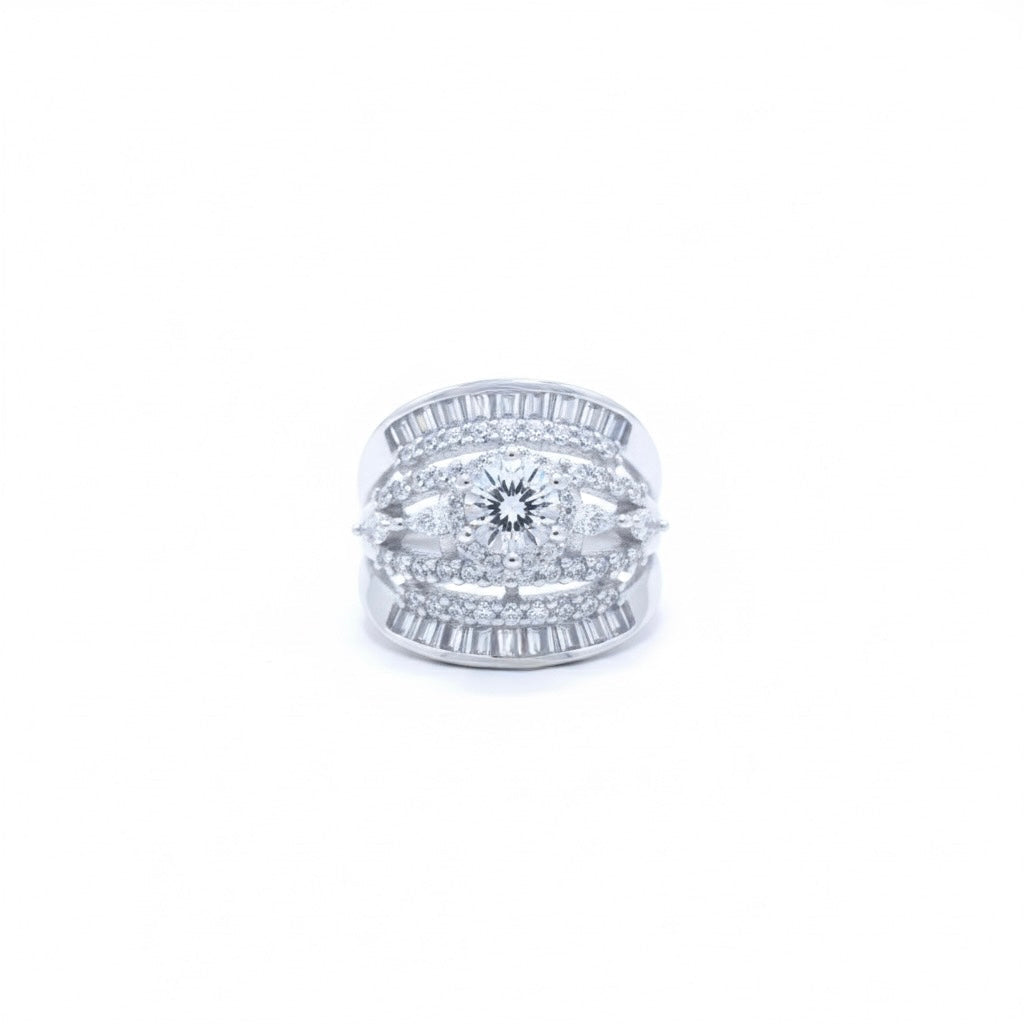Silver Regal Bar Ring