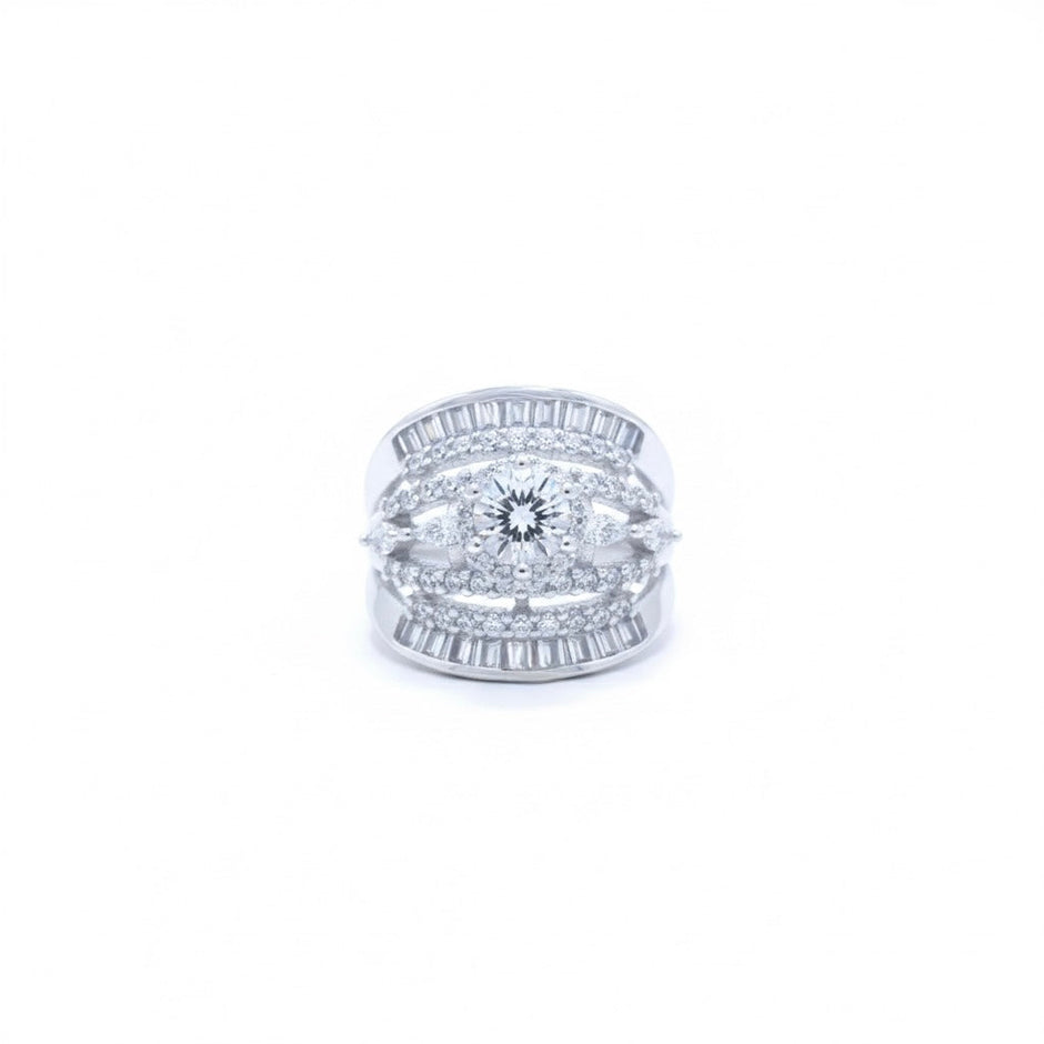 Silver Regal Bar Ring