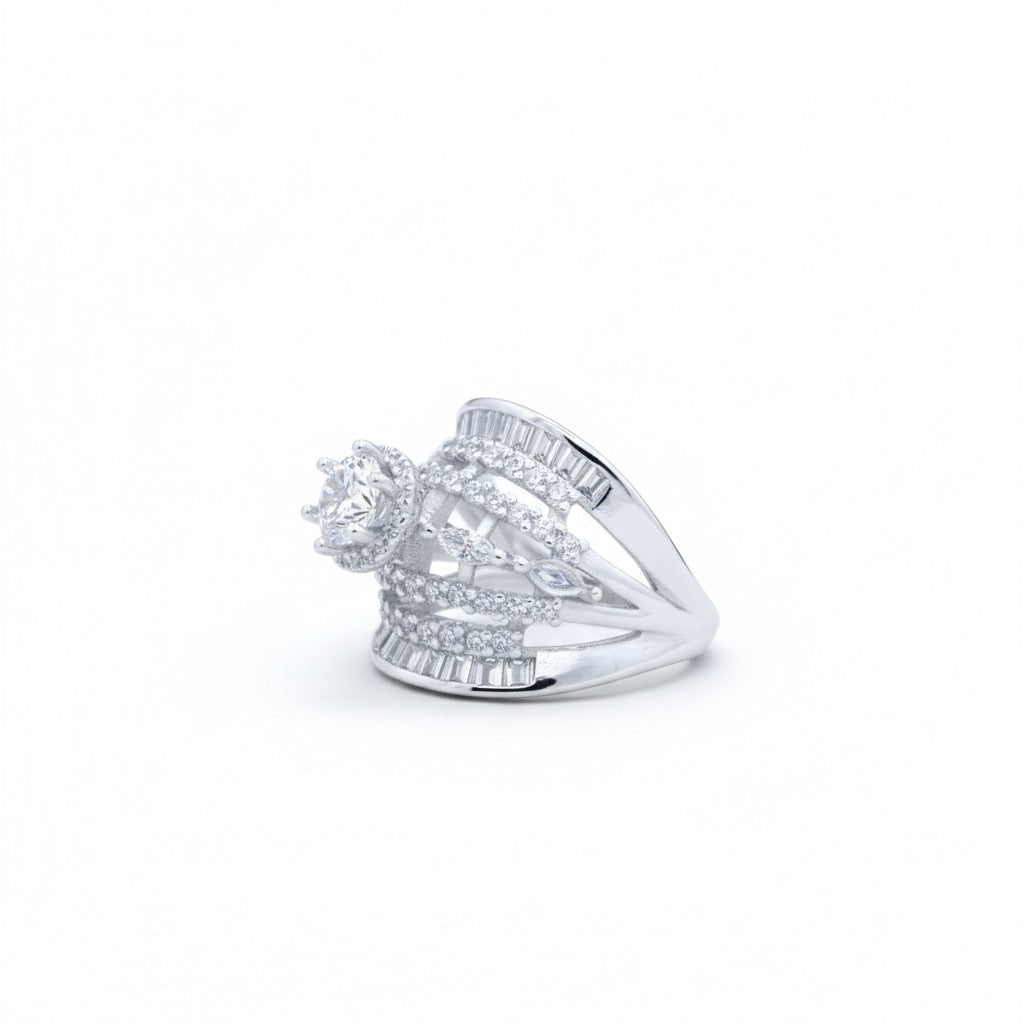 Silver Regal Bar Ring