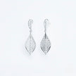 Leaf Design Pendant Set with Chain and Earrings
