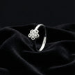 Floral Heart Cluster Ring