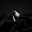 Floral Heart Cluster Ring