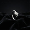 Elegant Five-Petal Flower 925 Silver Ring