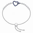 Sapphire Linked Heart Bracelet