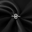 Dainty Interlocking Loop Pavé Ring