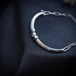 Designer Two-Tone Paperclip Silver Bracelet