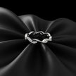 Dainty Twisted Wave Pavé Band Ring