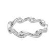 Infinity Wave 925 Silver Band Ring