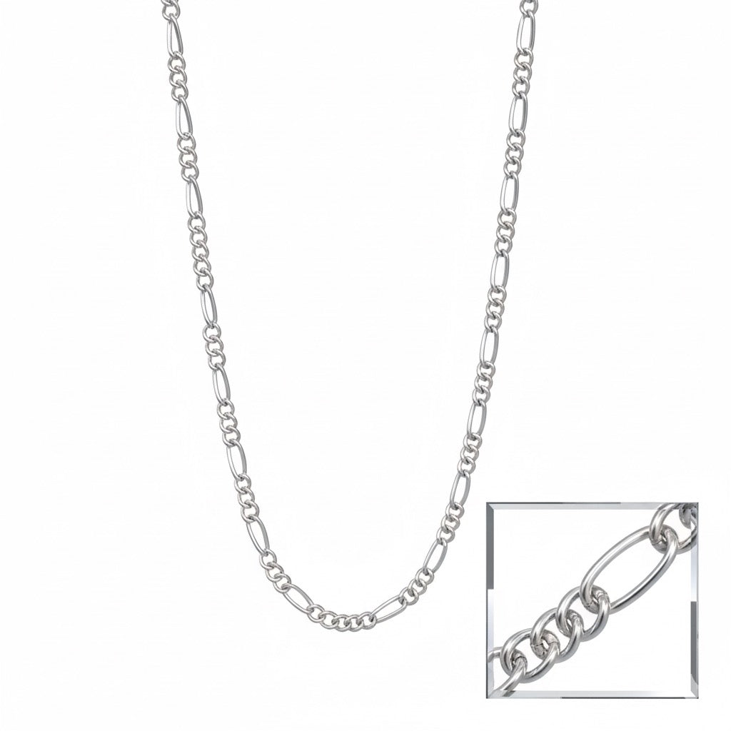 Figaro Link Silver Chain