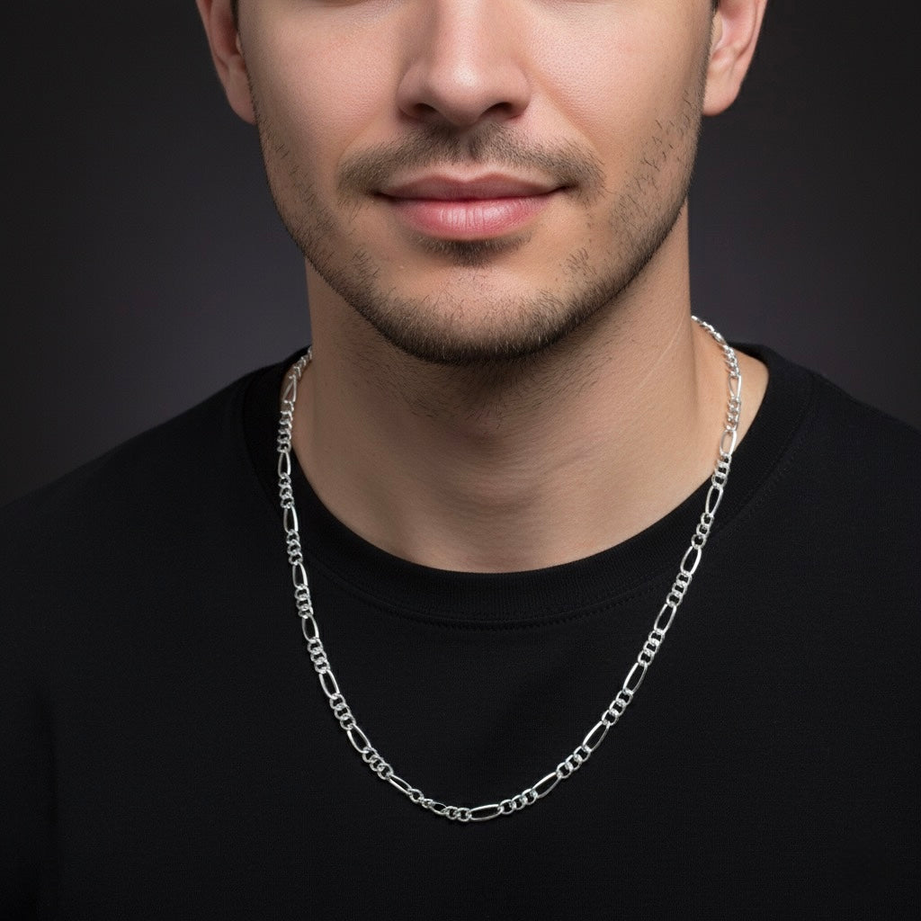 Figaro Link Silver Chain