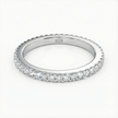 Luxurious Full Eternity Silver Band Ring