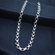 Barrel Accent Designer Silver Chain