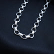 Barrel Accent Designer Silver Chain