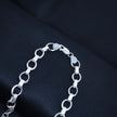 Barrel Accent Designer Silver Chain