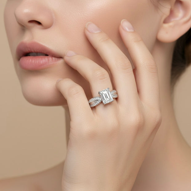 Emerald Cut Engagement Ring