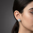 Brilliant Cluster Halo Round Studs
