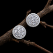 Brilliant Cluster Halo Round Studs