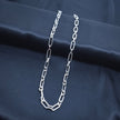 Paper Clip Link Silver Chain