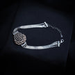 Floral Dome Silver Bracelet
