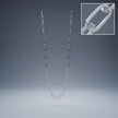 Paper Clip Link Silver Chain