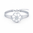 Rosette Bloom Silver Bracelet