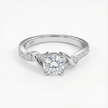 Twisted Band Engagement Ring