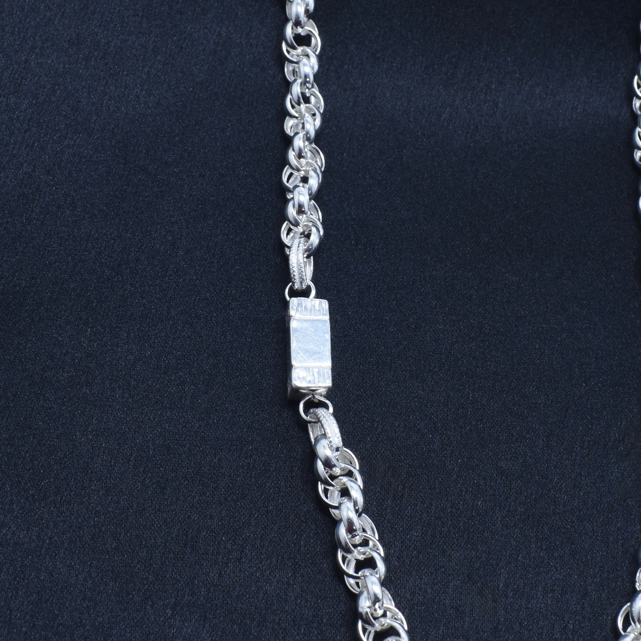 Barrel Designer Silver Chain