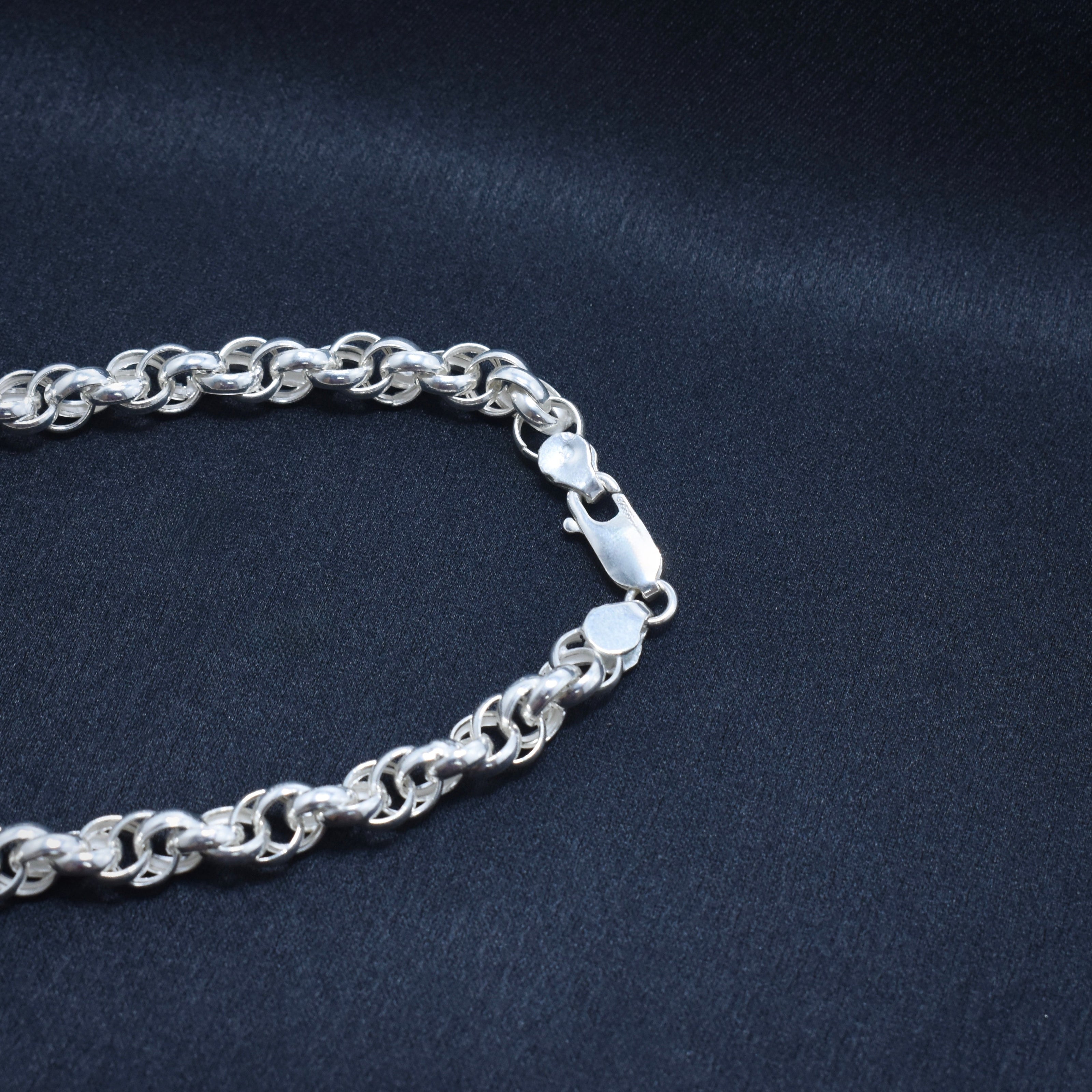 Barrel Designer Silver Chain