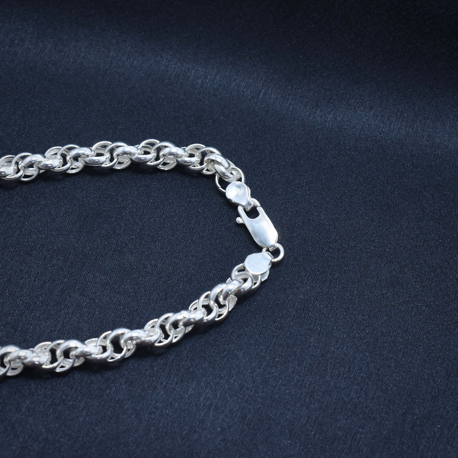 Barrel Designer Silver Chain