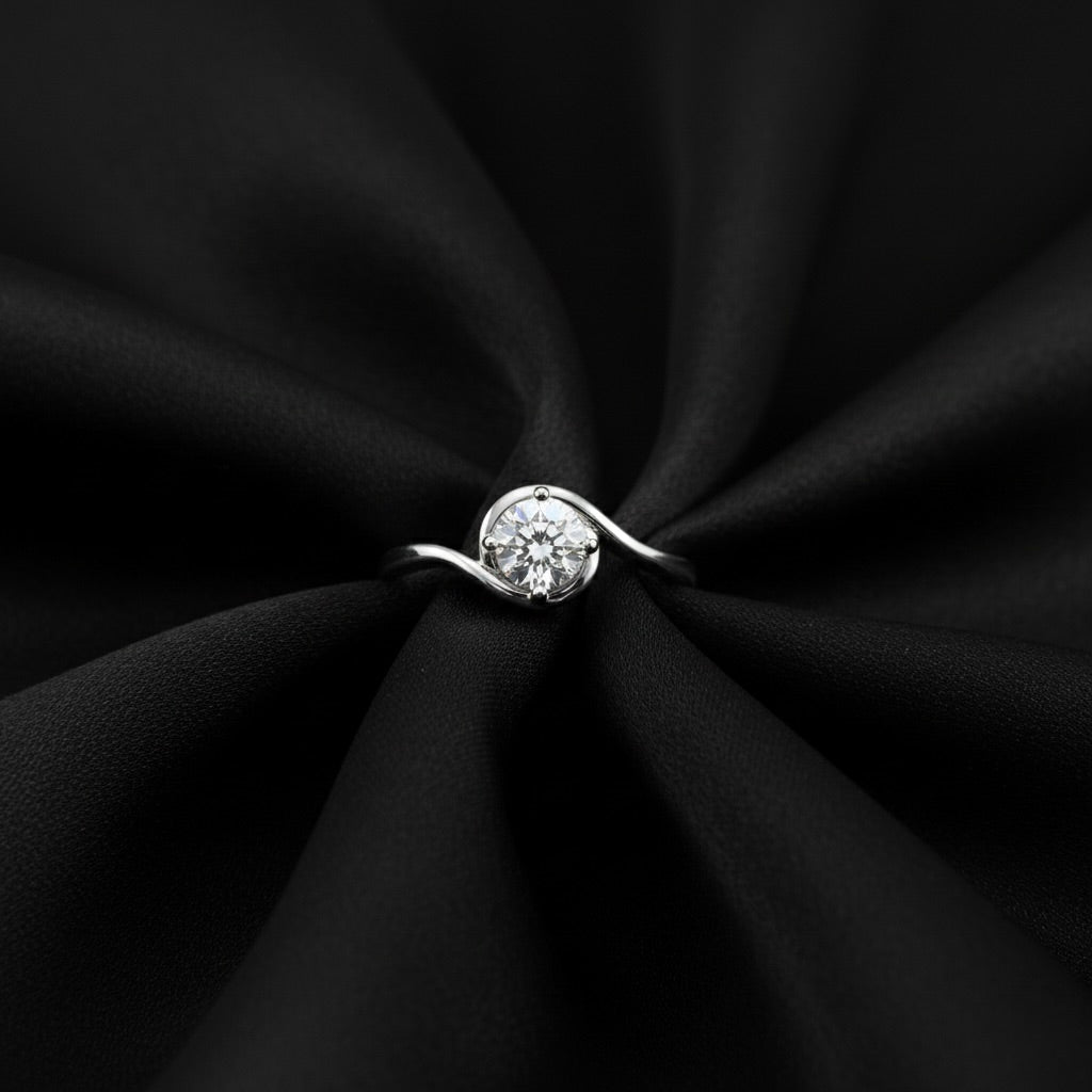 Modern Solitaire Engagement Ring