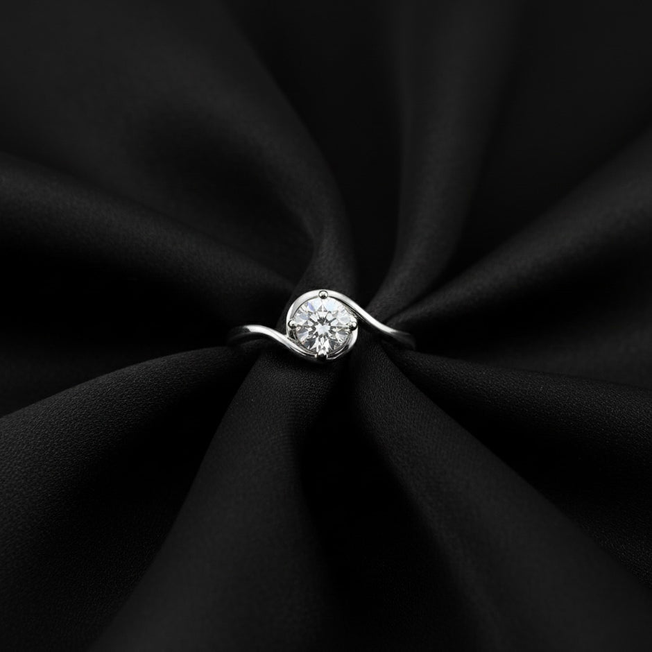 Modern Solitaire Engagement Ring