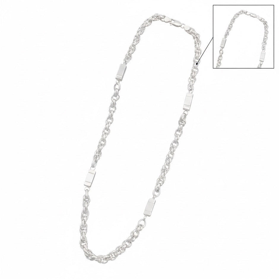 Barrel Designer Silver Chain
